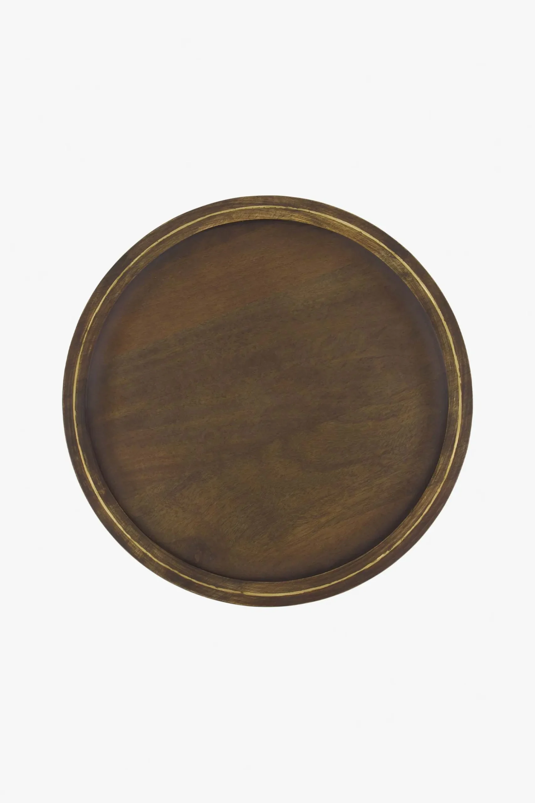 ZUSSS Overige Woonaccessoires*houten stylingbord 40 cm /goud donkerbruin