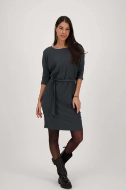 ZUSSS Jurkjes & Rokken*jurk van crinkle stof antracietgrijs