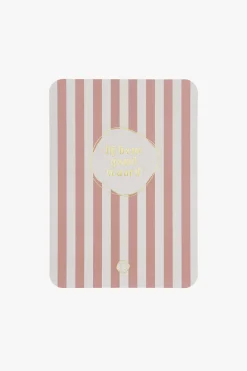 ZUSSS Kaartjes*kaart ronde hoeken jij bent goud waard terra roze terraroze