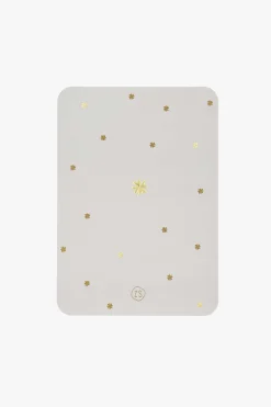 ZUSSS Kaartjes*kaart ronde hoeken klavertjes goud/zand