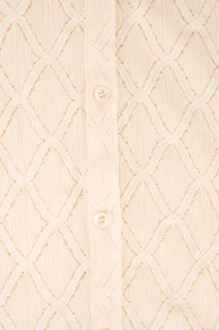 ZUSSS Tops*kanten blouse creme