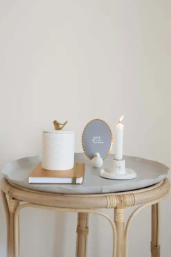 ZUSSS Kaarsen|Kaarsenhouders*keramieken kandelaar hartjes liefs goud