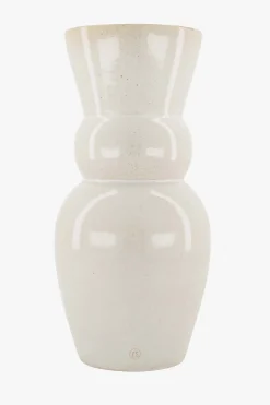 ZUSSS Vazen & Potten*keramieken vaas glazuur spikkels zand