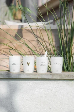 ZUSSS Servies*koffiemok goud hartje wit