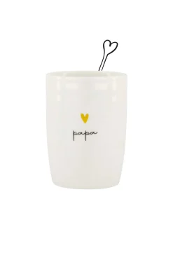 ZUSSS Servies*koffiemok goud hartje papa wit