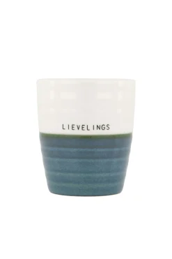 ZUSSS Servies*koffiemok lievelings blauw/wit