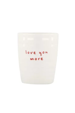 ZUSSS Servies*koffiemok love you more wit/rood
