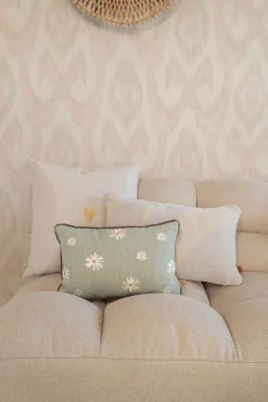 ZUSSS Kussens*kussen grafisch element 50x30cm zand