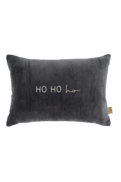 ZUSSS Kussens*kussen hohoho 35x25cm donkergroen