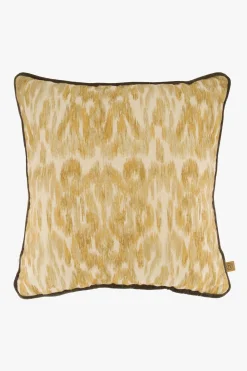 ZUSSS Kussens*kussen ikat print 45x45cm oker/ecru