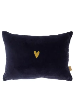ZUSSS Kussens*kussen jij bent goud waard 35x25cm zand/donkerblauw