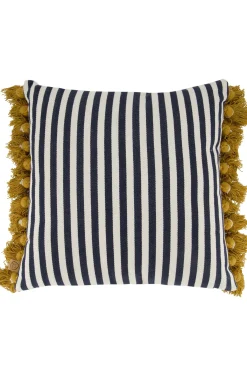 ZUSSS Kussens*kussen samen is alles leuker streep 45x45cm zand/donkerblauw