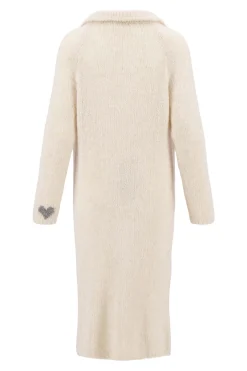 ZUSSS Vesten*lang vest met reverkraag zand