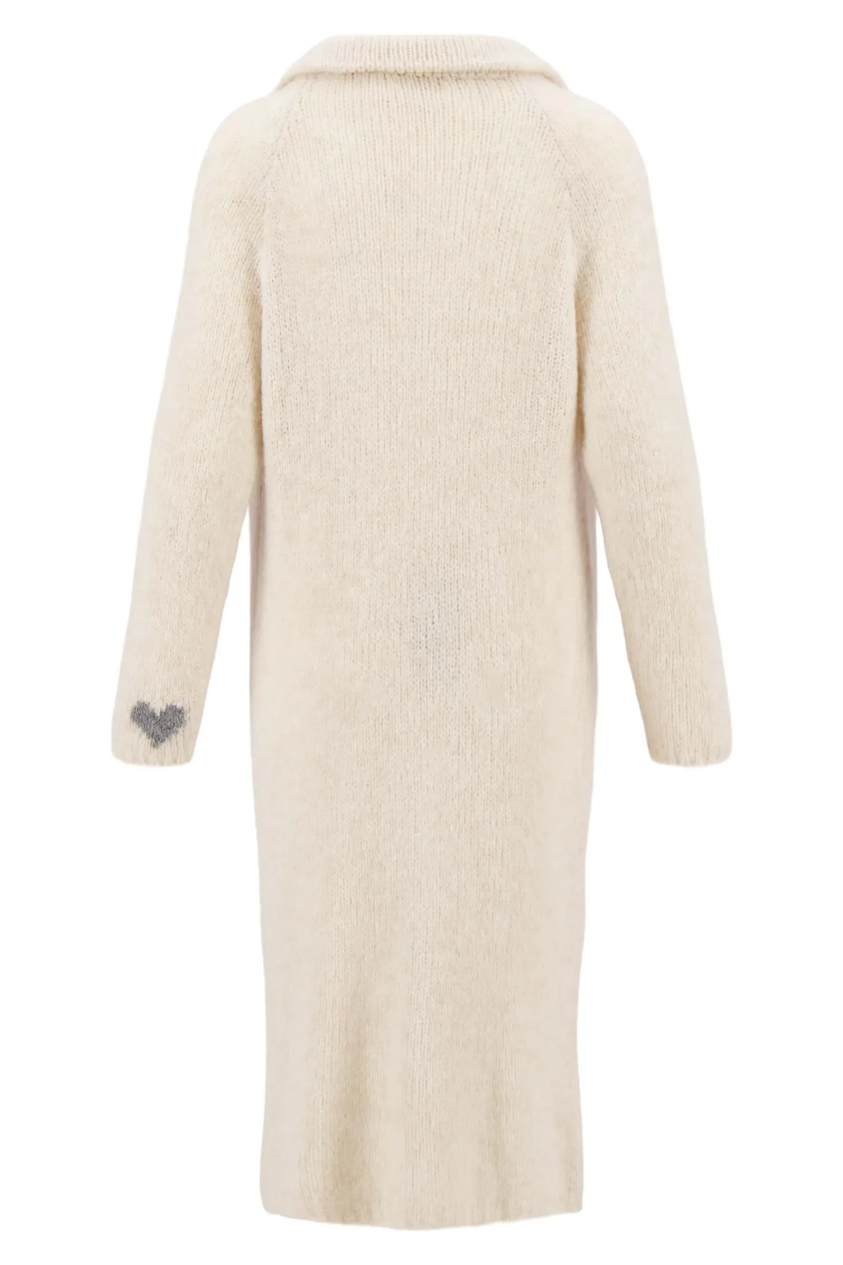 ZUSSS Vesten*lang vest met reverkraag zand