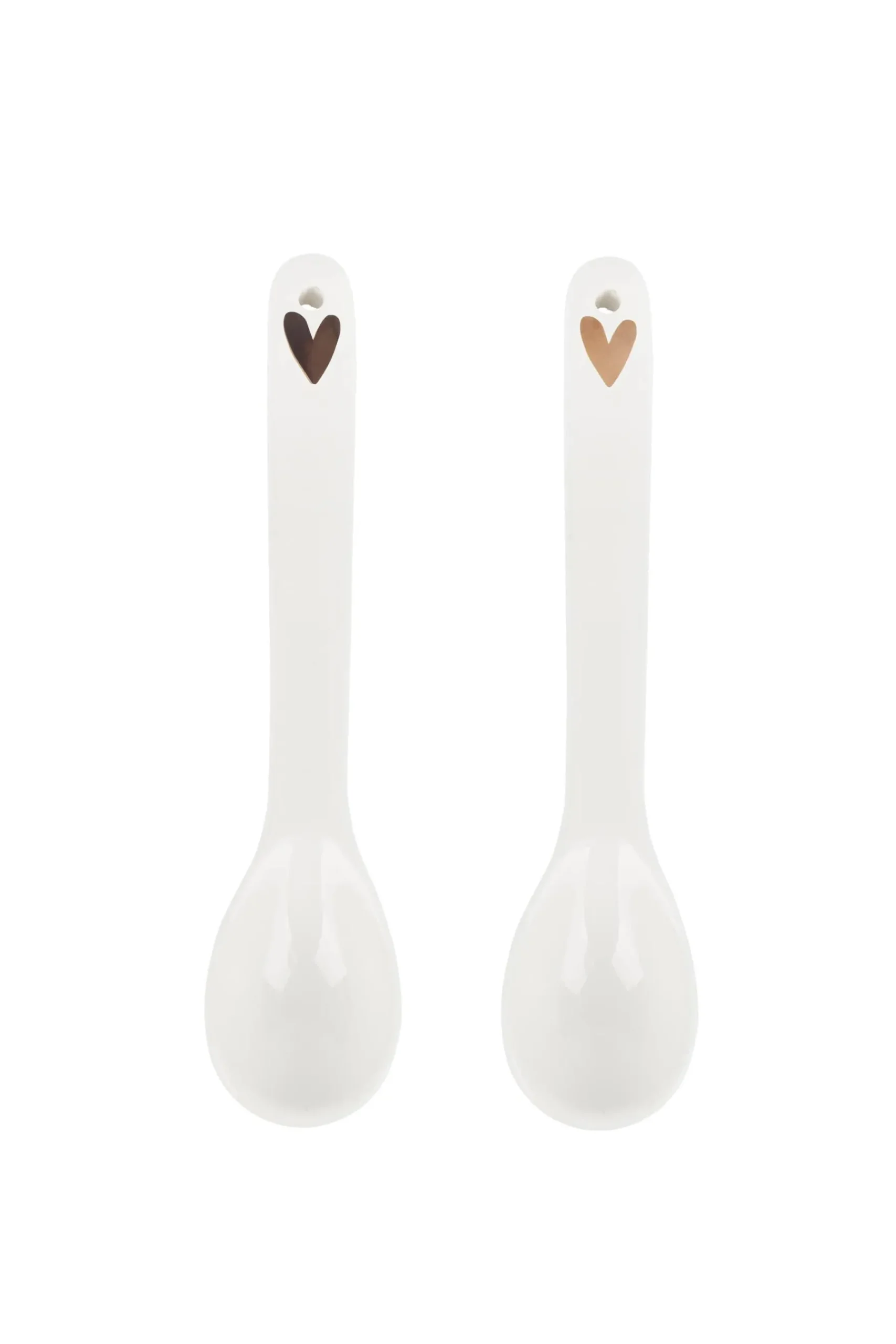 ZUSSS Bestek*lepeltje goud hartje wit