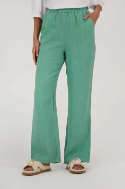 ZUSSS Broeken & Jeans*linnen broek groen