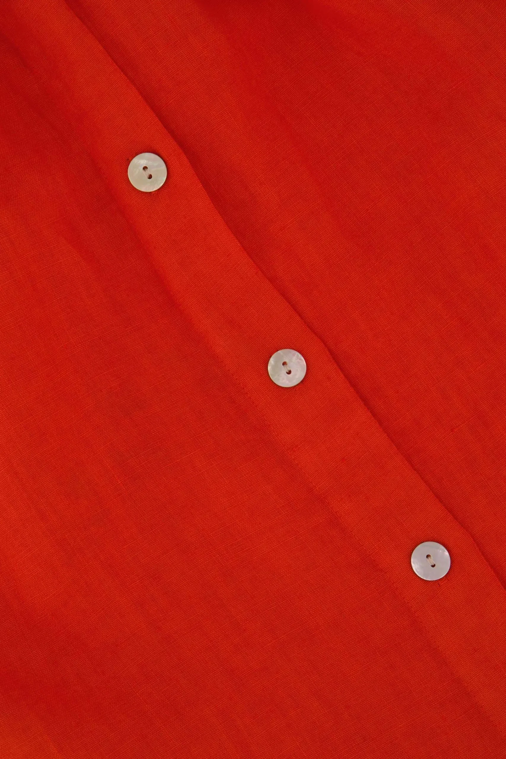 ZUSSS Jurkjes & Rokken*linnen doorknooprok koraalrood