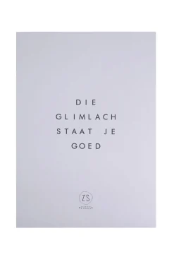 ZUSSS Posters*logoposter die glimlach staat je goed krijt