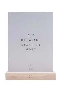 ZUSSS Posters*logoposter die glimlach staat je goed krijt