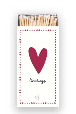 ZUSSS Kaarsen*lucifers lievelings wit/rood