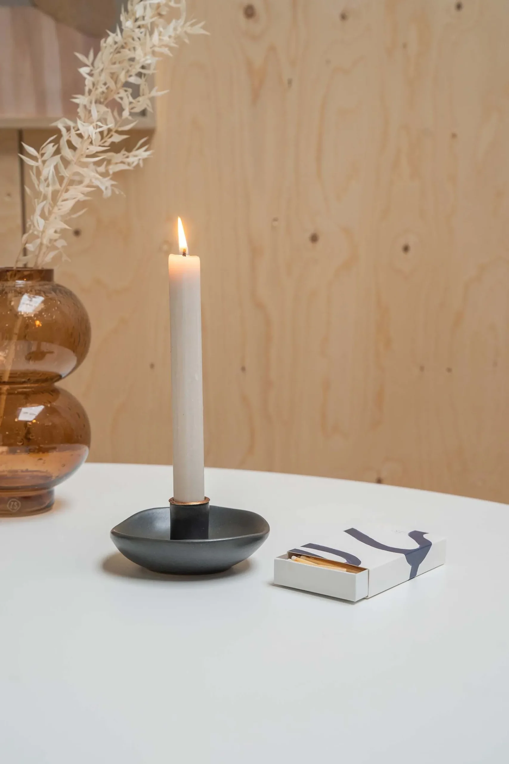 ZUSSS Kaarsen*lucifers streep kobaltblauw