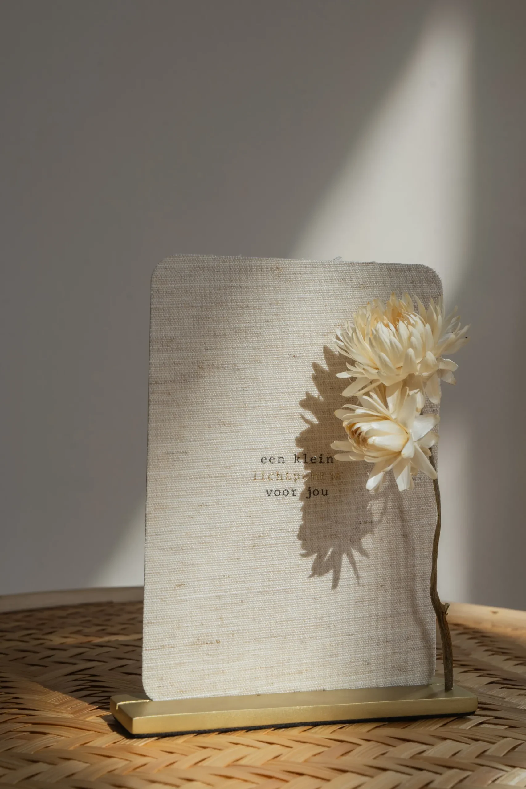 ZUSSS Overige Woonaccessoires*metalen kaartenstandaard goud