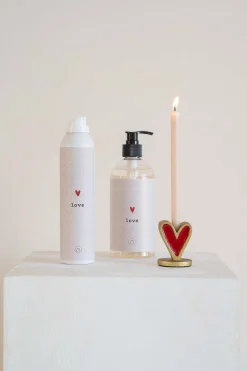 ZUSSS Kaarsen|Kaarsenhouders*metalen kandelaar hartje goud