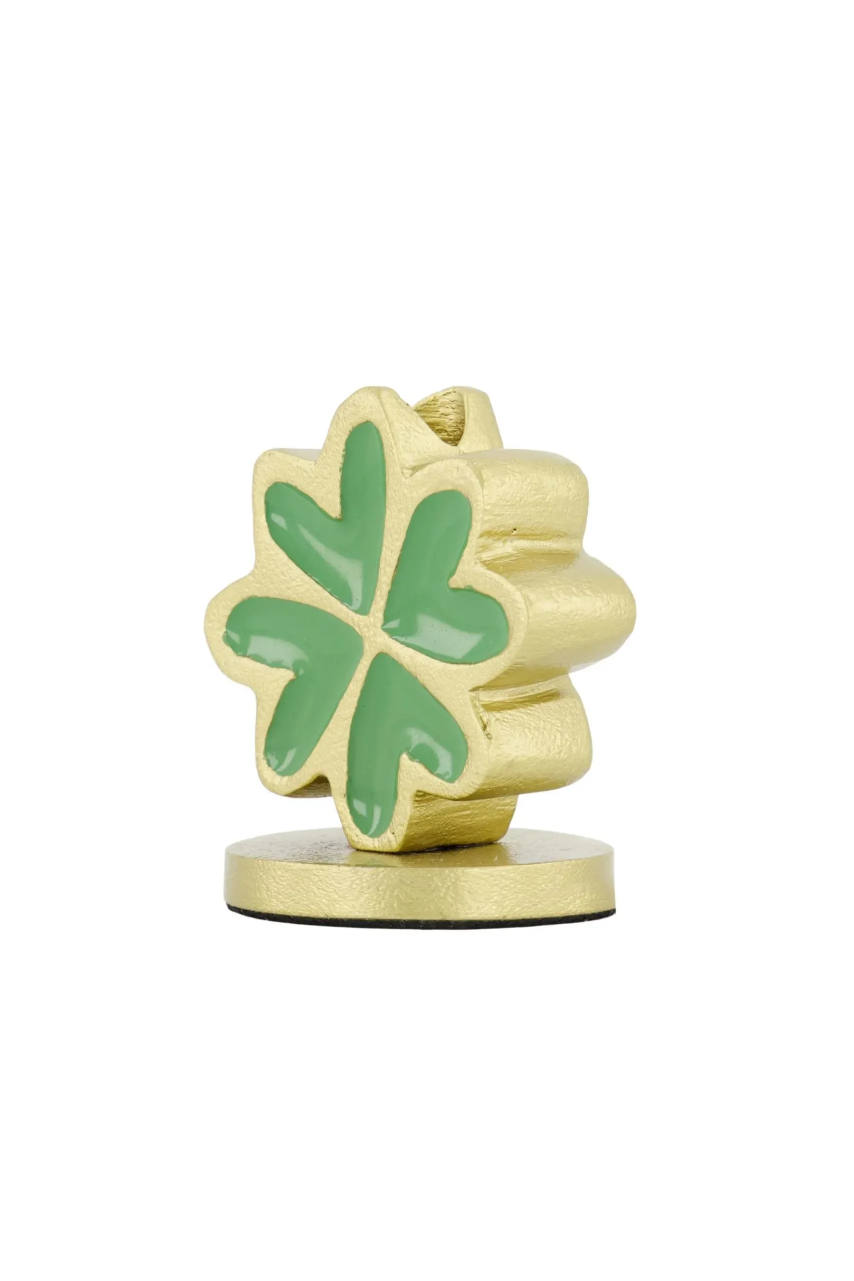 ZUSSS Kaarsen|Kaarsenhouders*metalen kandelaar klavertje goud