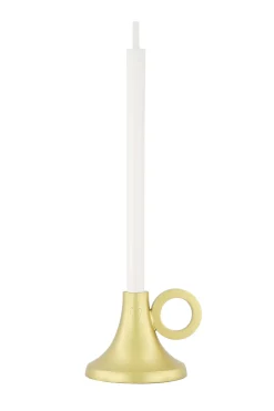 ZUSSS Kaarsen|Kaarsenhouders*metalen kandelaartje met oor goud