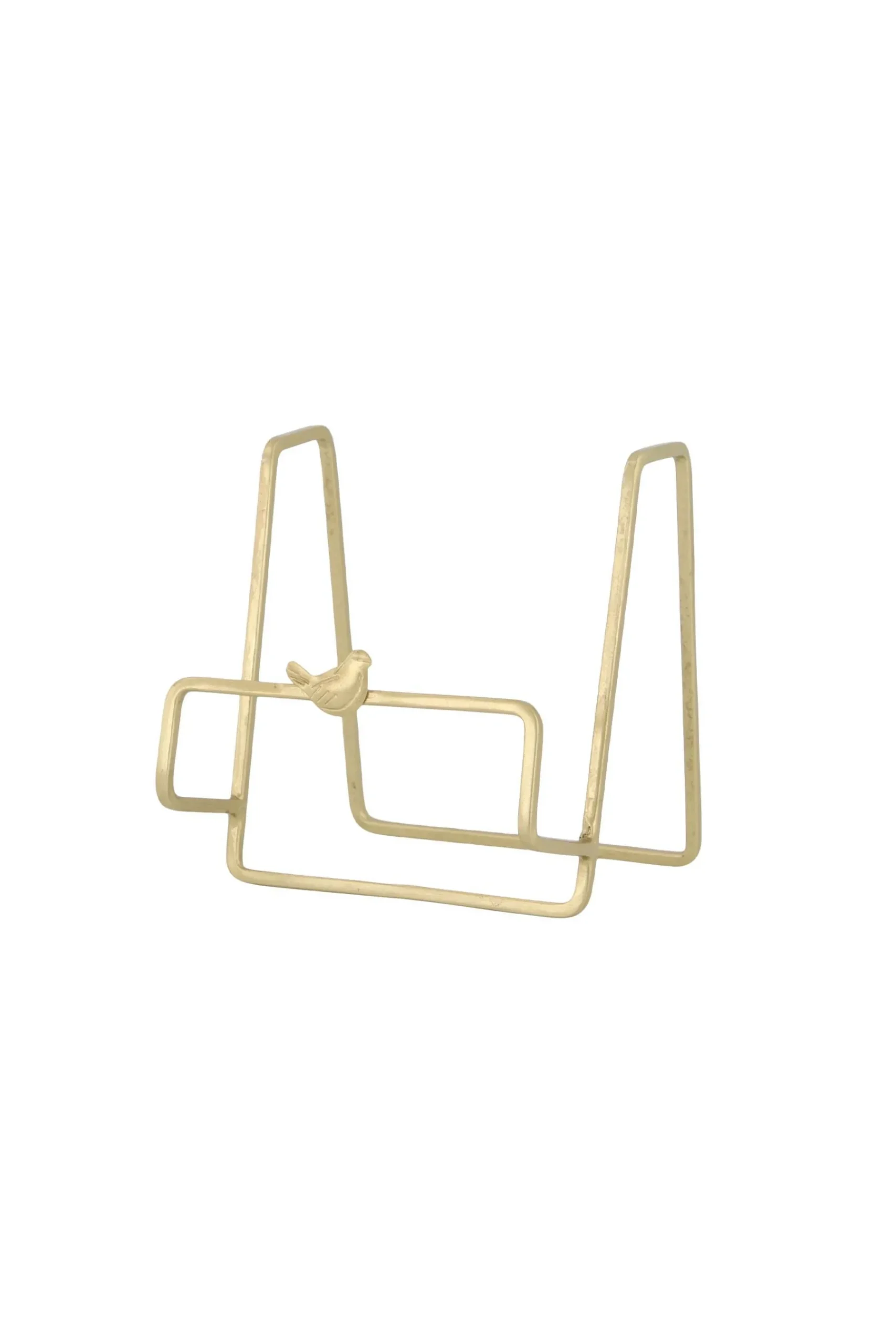 ZUSSS Overige Woonaccessoires*metalen standaard vogel goud