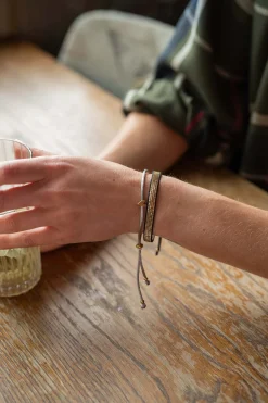 ZUSSS Armbandjes*miyuki armbandje goud