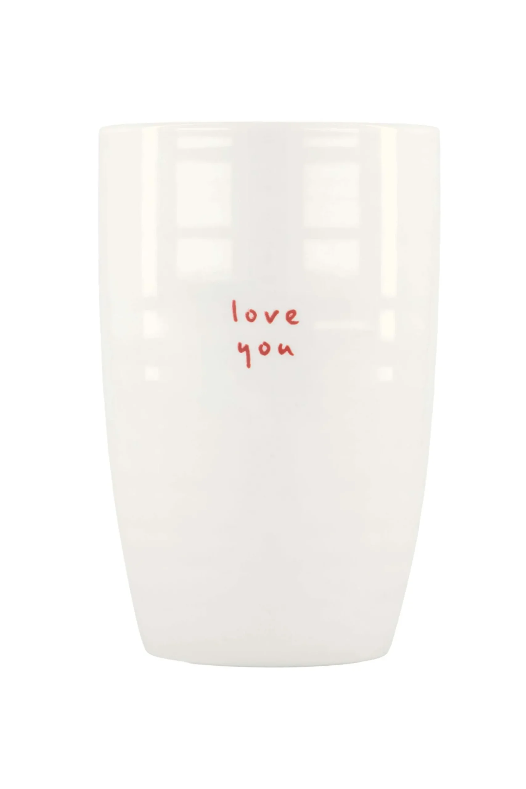 ZUSSS Servies*mok L love you wit/rood