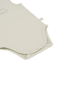 ZUSSS Baby*mouwloos rompertje so loved zand naturel