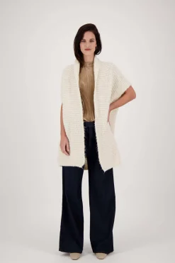 ZUSSS Vesten*mouwloos vest creme