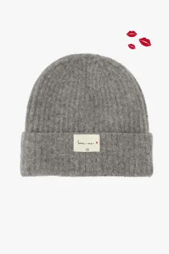 ZUSSS Sjaals & Accessoires*muts met kabel lichtgrijs