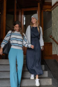 ZUSSS Sjaals & Accessoires*muts met kabel lichtgrijs