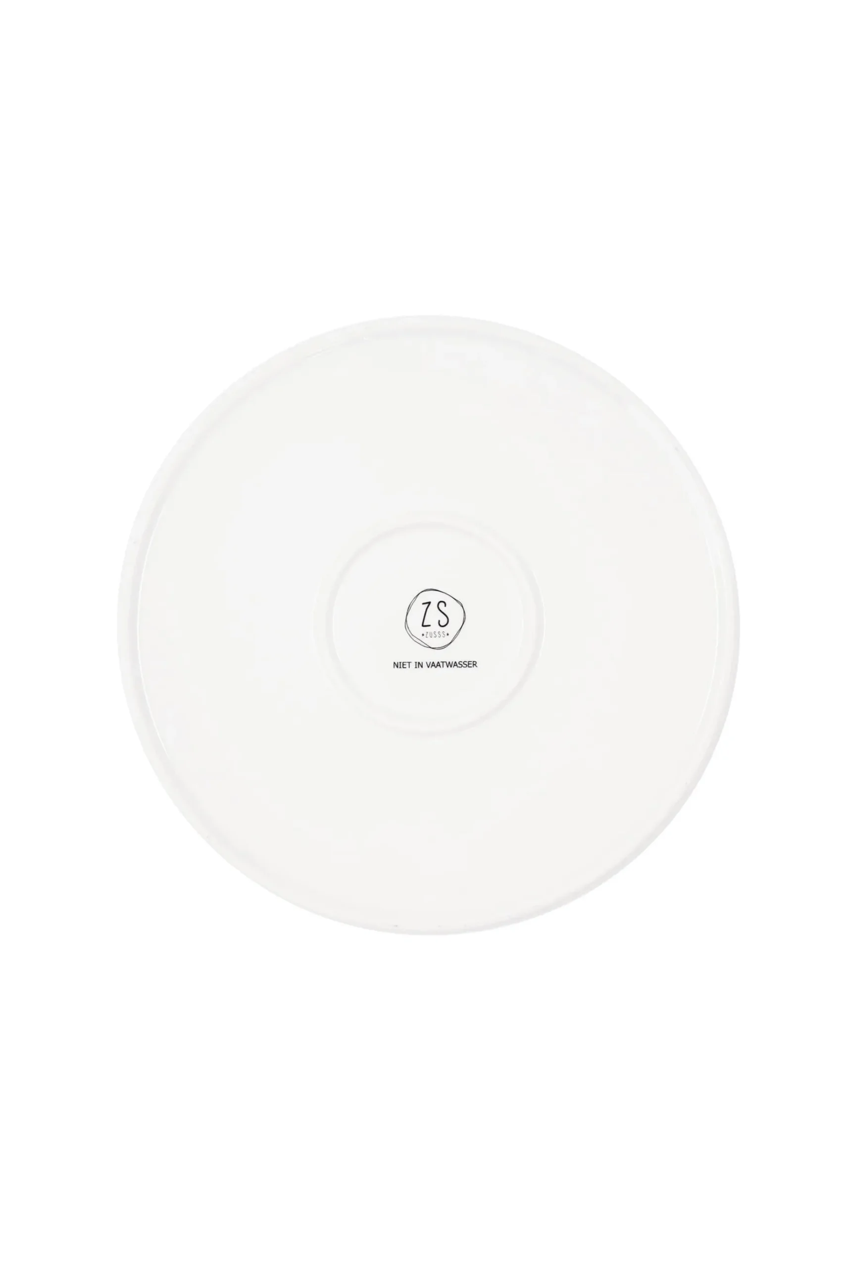 ZUSSS Servies*ontbijtbord goud hartje wit