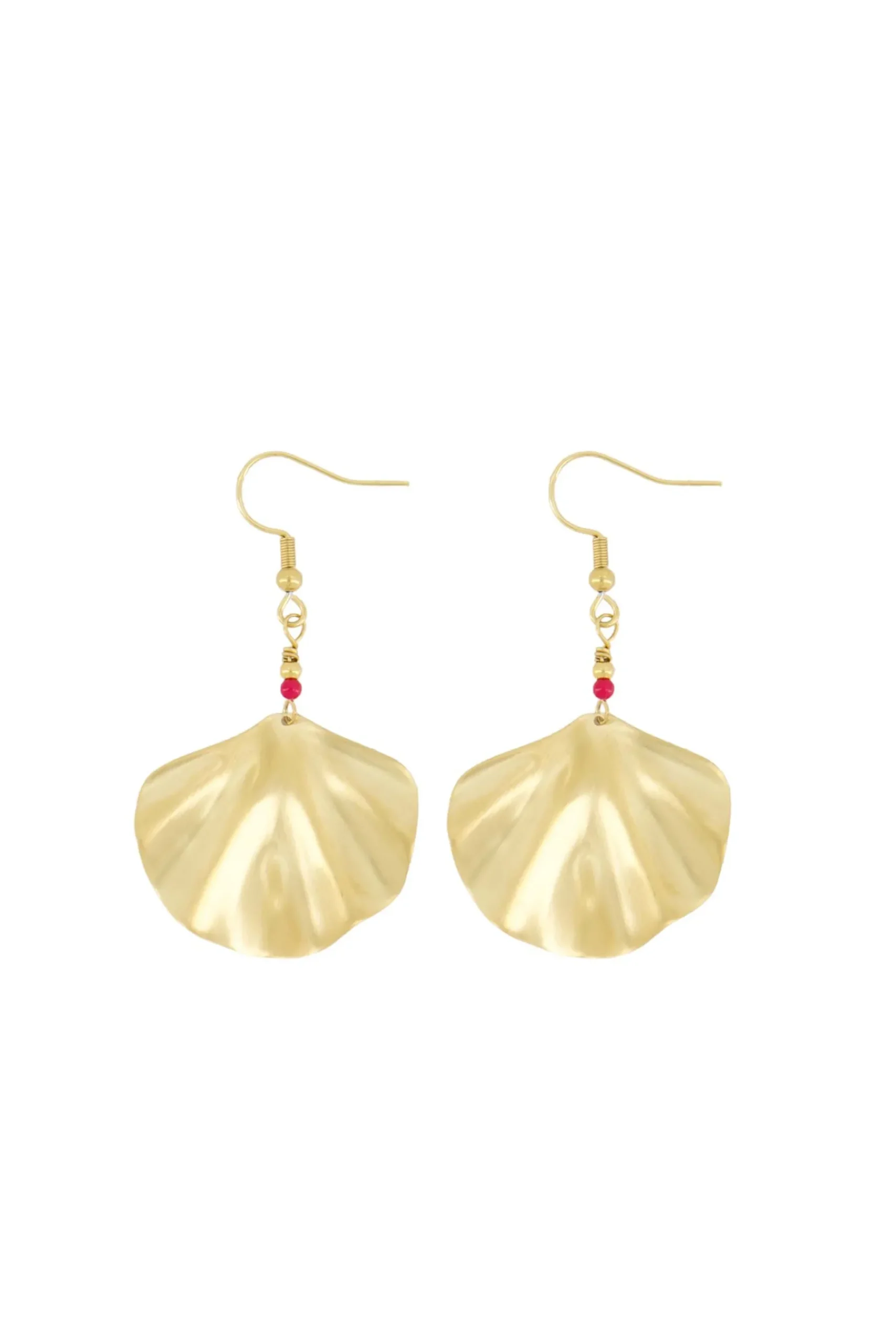 ZUSSS Oorbellen*oorhangers ginkgo blad goud