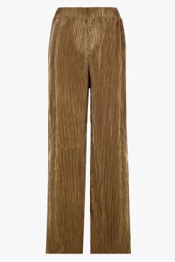 ZUSSS Broeken & Jeans*plisse broek goud champagne