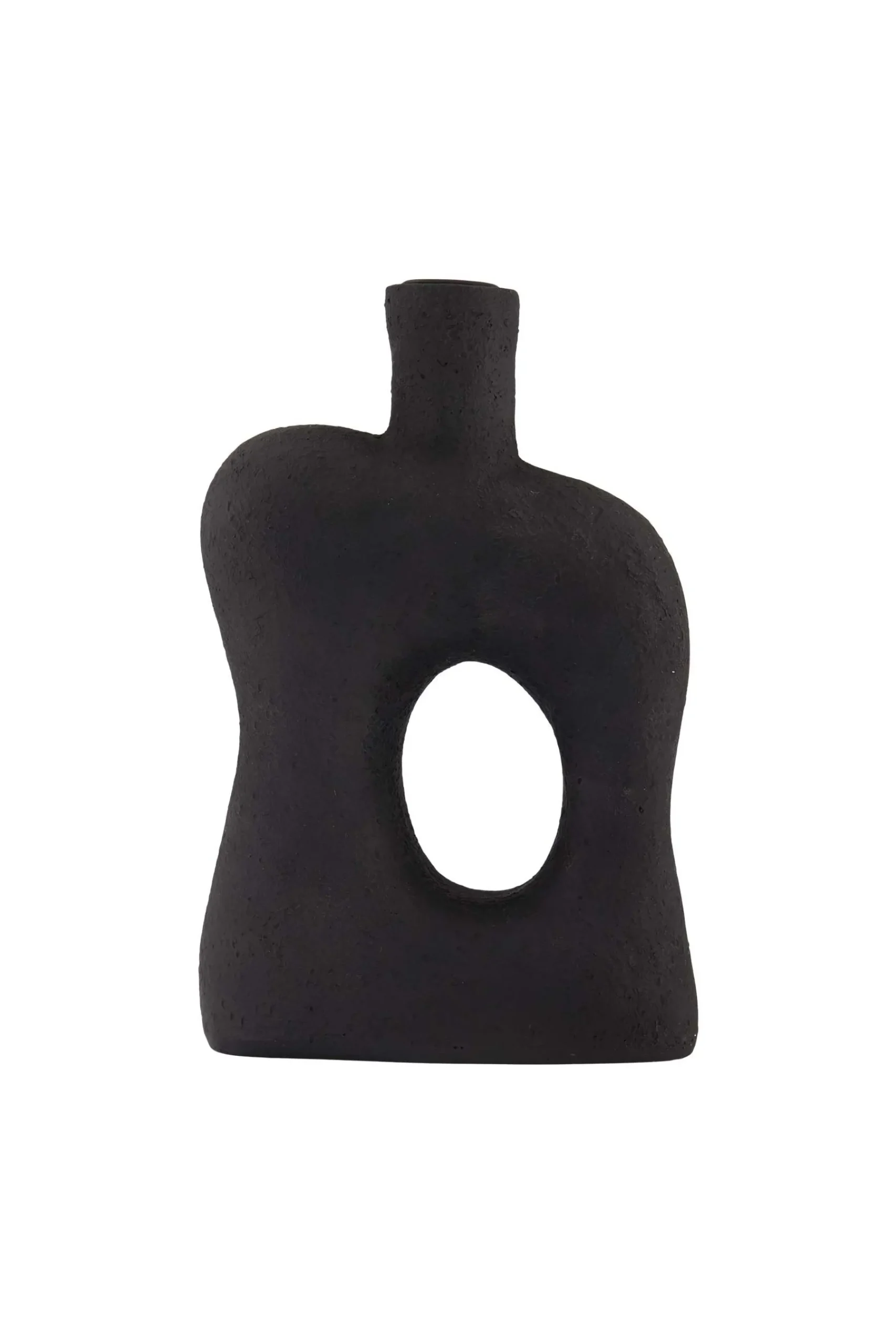 ZUSSS Kaarsen|Kaarsenhouders*polystone kandelaar ornament 22cm zwart