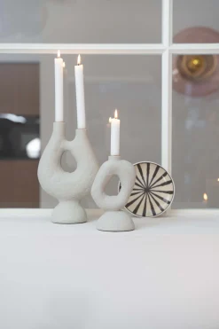 ZUSSS Kaarsen|Kaarsenhouders*polystone kandelaar ornament L zand