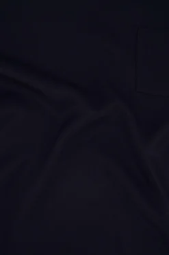 ZUSSS Tops*satijnen twill top met boothals donkerblauw