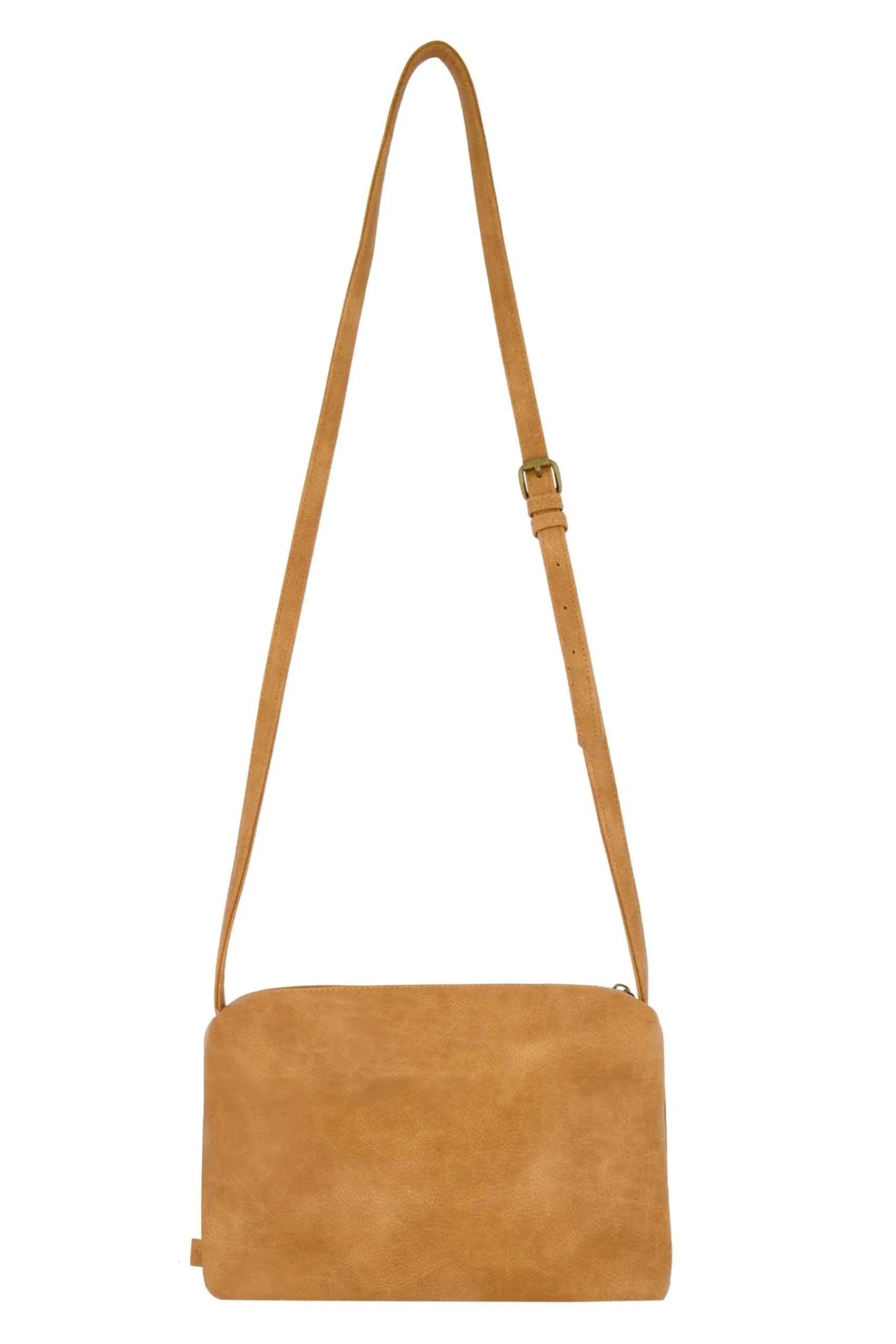 ZUSSS Schoudertassen & Handtassen*schoudertas camel