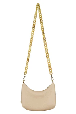 ZUSSS Schoudertassen & Handtassen*schoudertasje met hornen hengsel goud