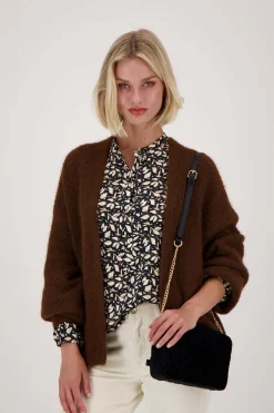 ZUSSS Schoudertassen & Handtassen*schoudertasje met stiksels zwart