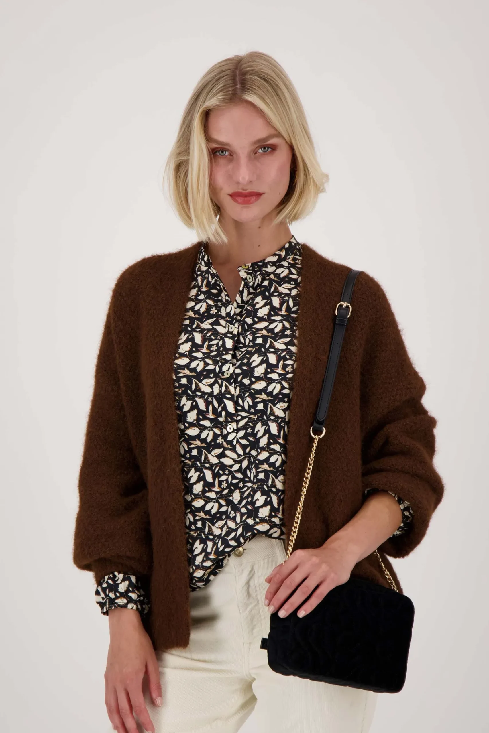 ZUSSS Schoudertassen & Handtassen*schoudertasje met stiksels zwart