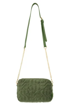 ZUSSS Schoudertassen & Handtassen*schoudertasje met stiksels donkergroen