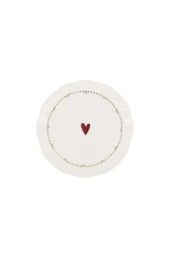 ZUSSS Servies*serveerschaaltje geschulpte rand hart wit