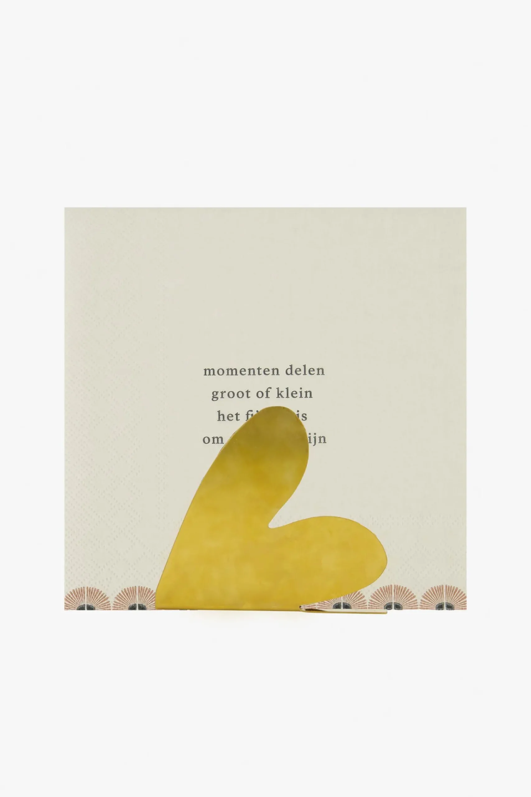 ZUSSS Keukenaccessoires*servethouder hartje goud