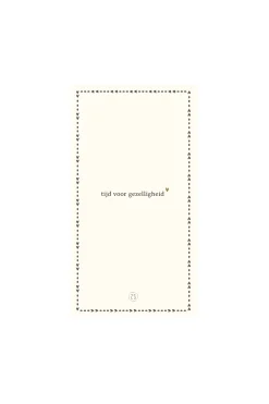 ZUSSS Servetten*servetten gezelligheid 11x20cm wit/antracietgrijs